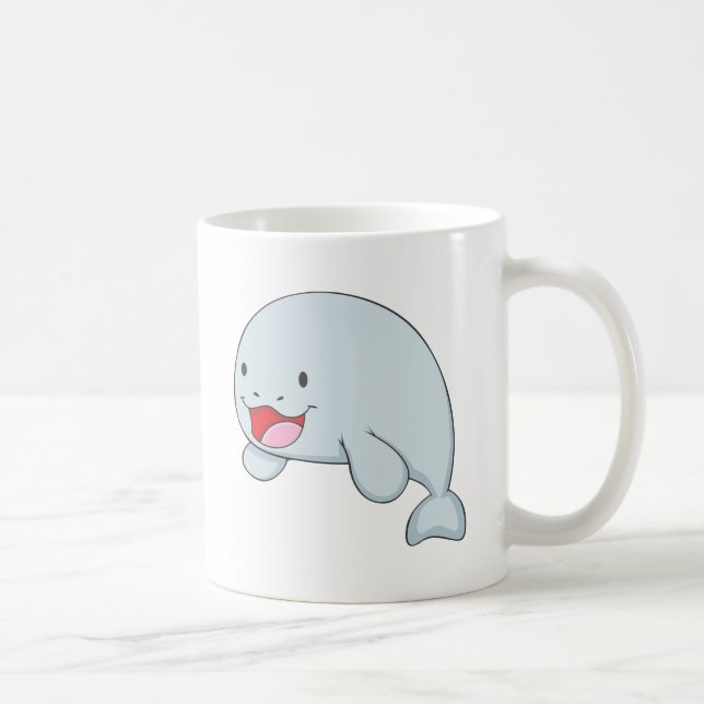 Caneca De Café Dugong feliz (Direita)