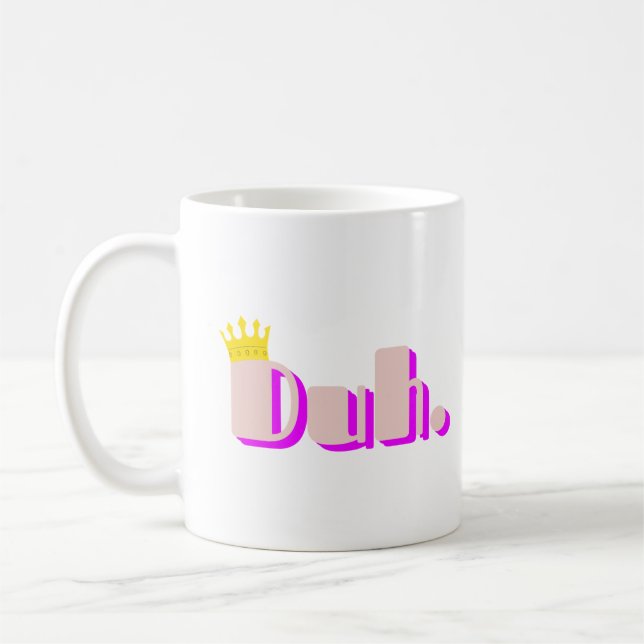 Caneca De Café Duh (Esquerda)