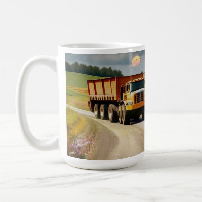 Caneca De Café Dump Truck (Esquerda)