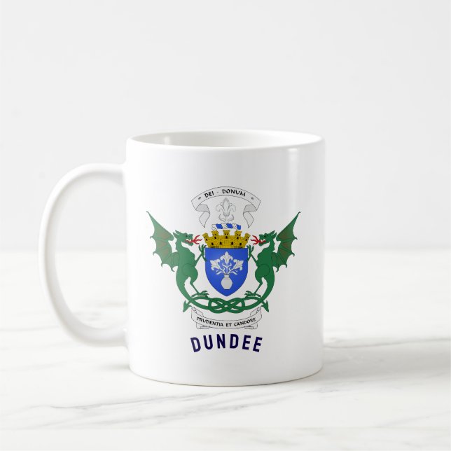 Caneca De Café Dundee - Escócia - Brasão de Armas (Esquerda)