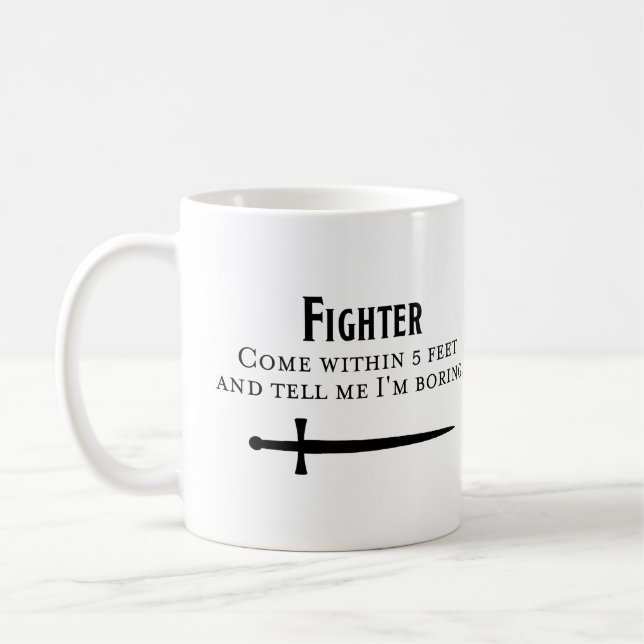Caneca De Café Dungeons and Dragons Fighter Mug (Esquerda)