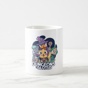 CANECA DE CAFÉ DUNGEONS E SLOTHS RPG DESIGN