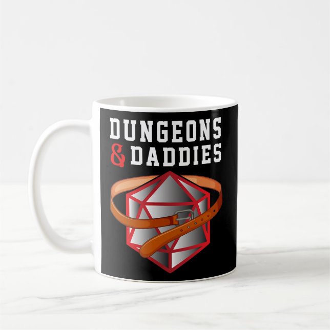 Caneca De Café Dungeons Pais Nerdy Dirdy Humor Submissivo (Esquerda)