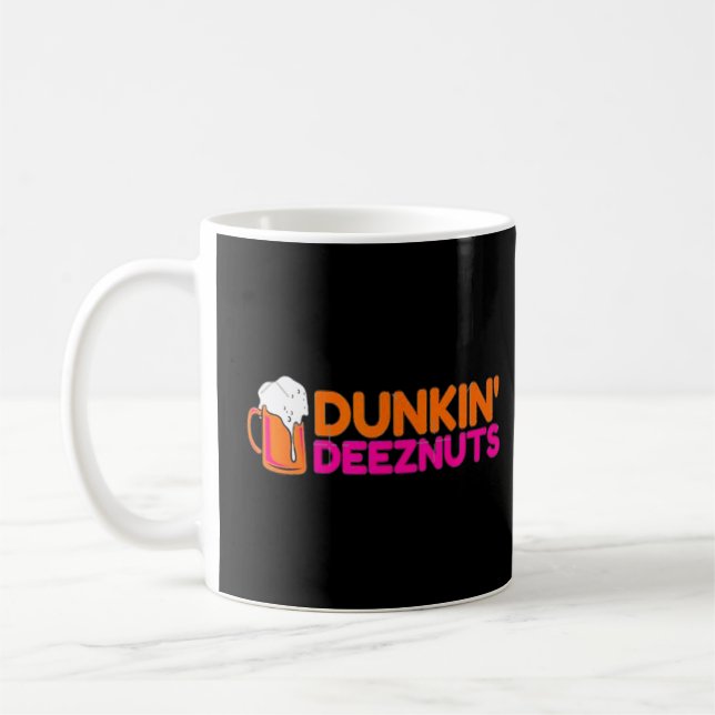 Caneca De Café Dunkin Deez Loucos Por Merch (Esquerda)