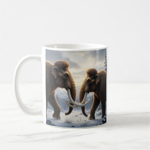 Caneca De Café Duo de Mamutes Lanudos