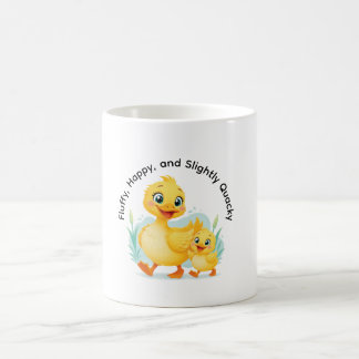 Caneca De Café Duo de Patinhos da Felicidade