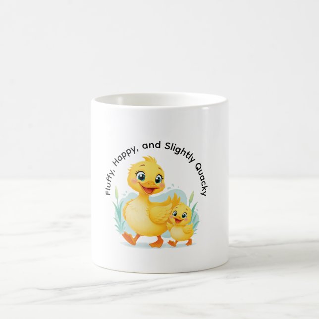 Caneca De Café Duo de Patinhos da Felicidade (Centro)