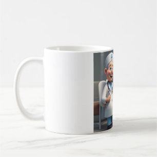 Caneca De Café Duo Dinâmico: Enfermeiro e Doutor Team Mug
