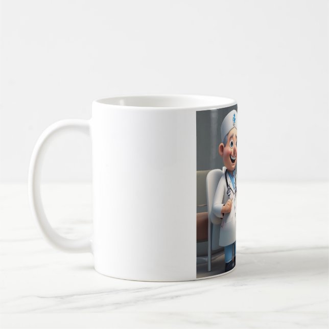 Caneca De Café Duo Dinâmico: Enfermeiro e Doutor Team Mug (Esquerda)