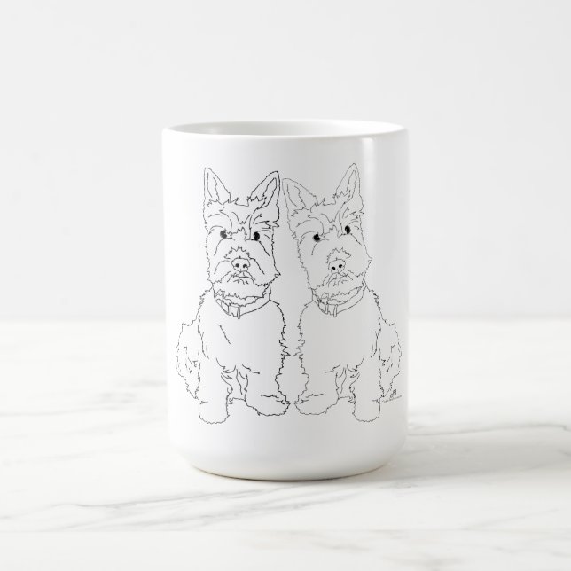 Caneca De Café Duo do Cachorro Scottie (Centro)