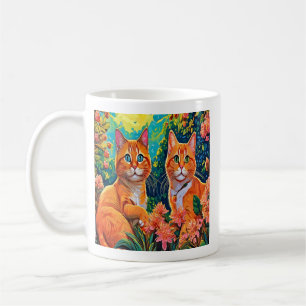 Caneca De Café Duo Felino Caprichoso