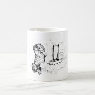 Caneca De Café Duquesa, o Cão escovando o cabelo (Beatrix Potter)