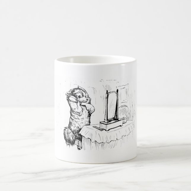 Caneca De Café Duquesa, o Cão escovando o cabelo (Beatrix Potter) (Centro)