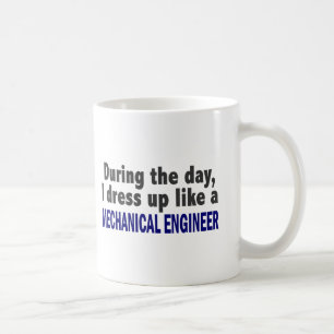Caneca De Café Durante o dia eu visto-me acima como o engenheiro