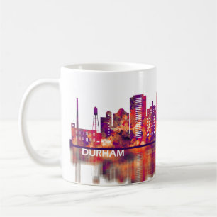 Caneca De Café Durham North Carolina Skyline
