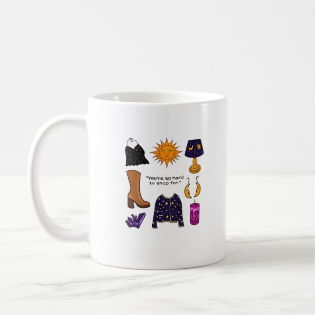 Caneca De Café Duro De Comprar Por Whimsigoth Aesético (Esquerda)
