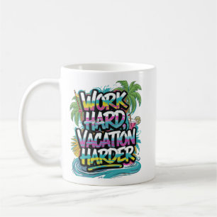Caneca De Café "Duro de trabalho, Duro de reprodução"