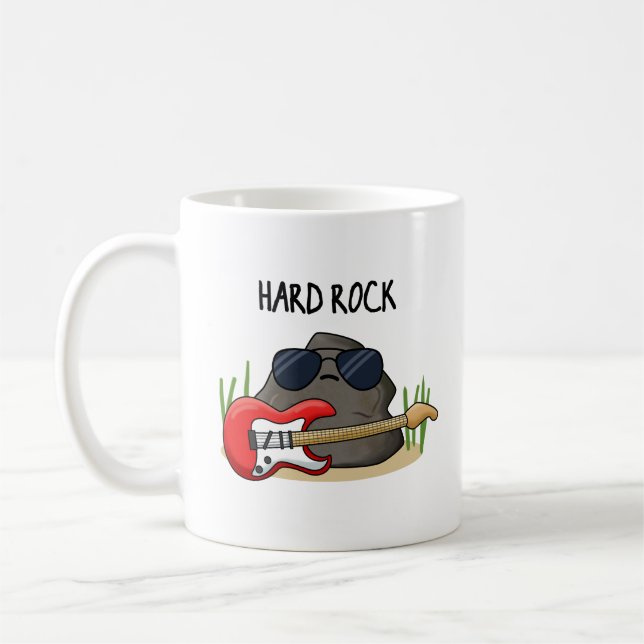 Caneca De Café Duro Rock Funny Music Pun (Esquerda)