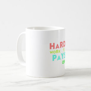 Caneca De Café Duro Trabalha Desligado - Fique Focado, Fique Moti