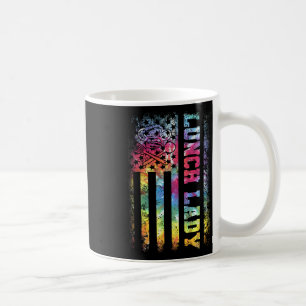 Caneca De Café Dye U Flag Lunch Lady Back To School