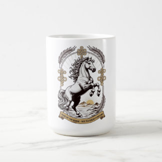 Caneca De Café Dynamic Horse Emblem, Chinese New Year Gift