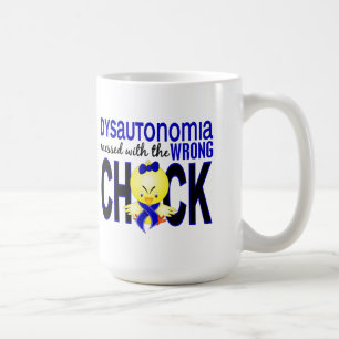 Caneca De Café Dysautonomia sujou com pintinho errado