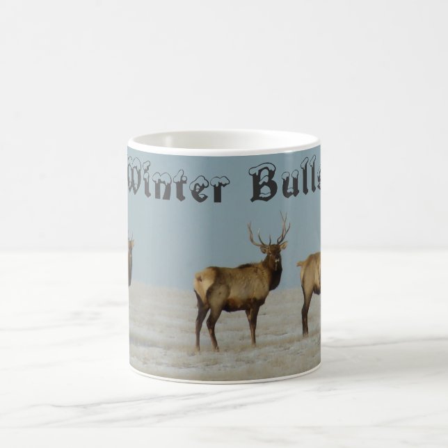 Caneca De Café E18 Alce Macho de Inverno Touro (Centro)