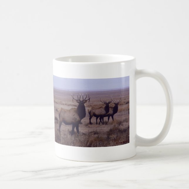 Caneca De Café E19 Tininhos De Lingança De Elk Bull (Direita)