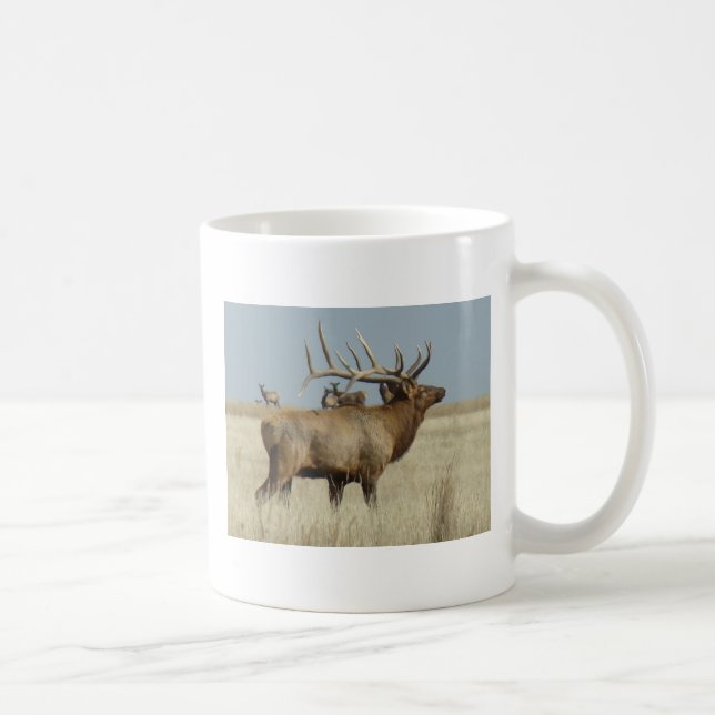 Caneca De Café E4 Bull Elk Herd Master (Direita)