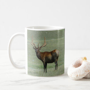 Caneca De Café E65 Alce Touro Alce enlameado em veludo