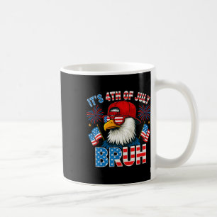Caneca De Café É 4 de Julho Bruh Águia Careca Patriótico Meninos