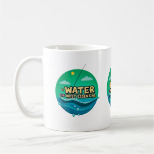 Caneca De Café É a Água o Recurso Mais Essencial