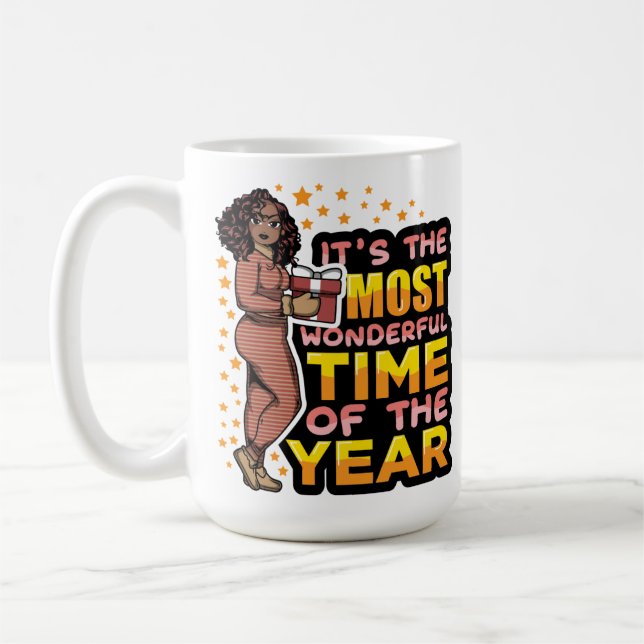 Caneca De Café É a época mais maravilhosa do Natal (Esquerda)