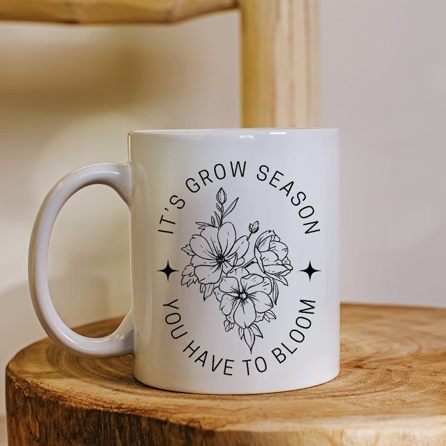 Caneca De Café É a Grow Season Bloom Mug (Criador carregado)