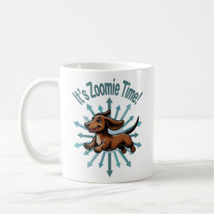 Caneca De Café É a Hora do Zoomie Dachshund
