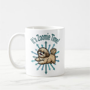 Caneca De Café É a Hora do Zoomie Shih Tzu