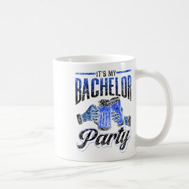 Caneca De Café É a Minha Despedida de Solteiro Noiva Noivo Equipe (Direita)