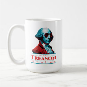 Caneca De Café É a única traição se você perder George Washington