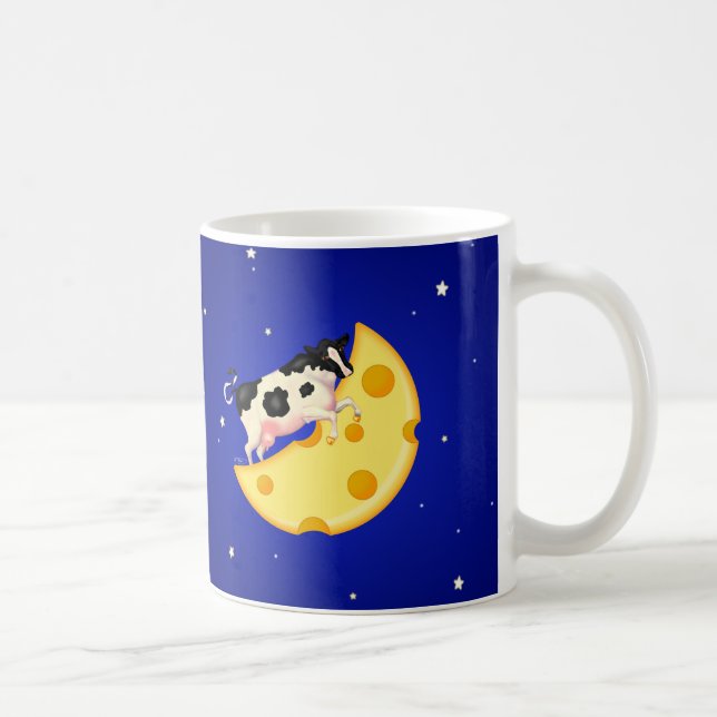 Caneca De Café E a vaca saltou sobre a lua de queijo (Direita)