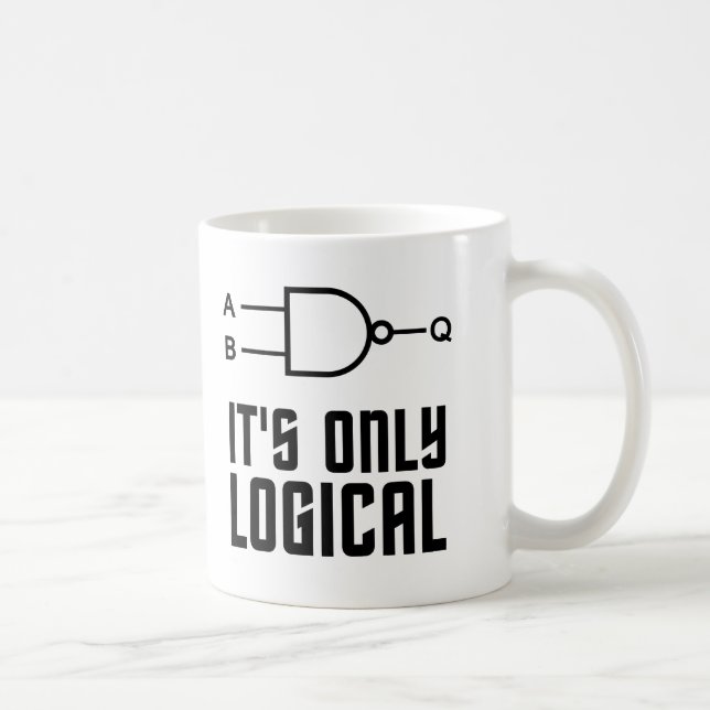 Caneca De Café É Apenas Lógico (Direita)