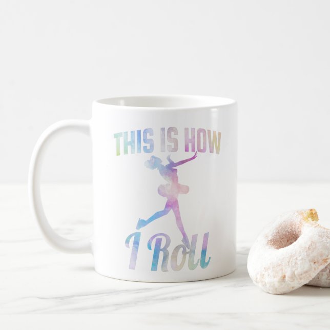 Caneca De Café É Assim Que Eu Patino No Gelo     (Com Donut)