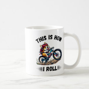 Caneca De Café É Assim Que Eu Rolo Corgi Engraçado Bicicleta De M