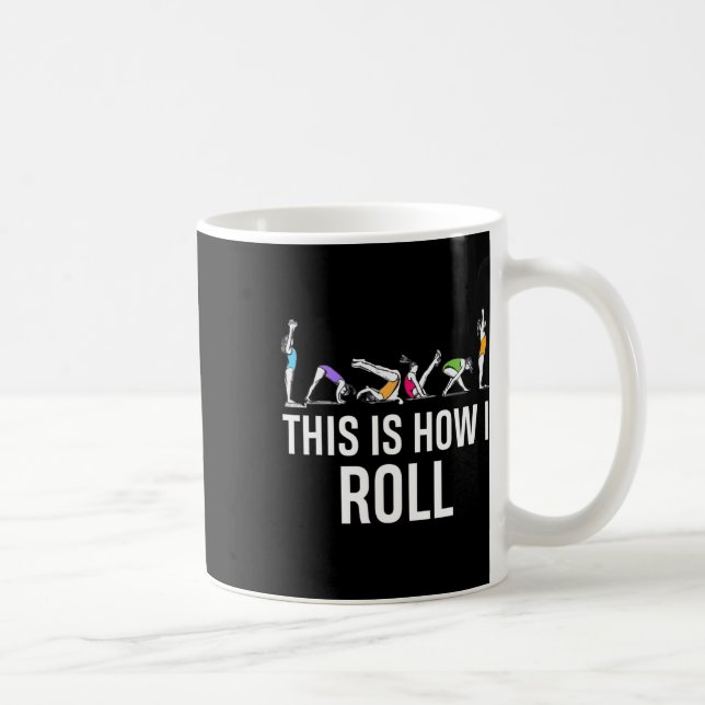 Caneca De Café É assim que eu rolo Funny Cheerleading Ginástica  (Direita)