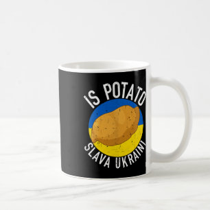 Caneca De Café É Batata Engraçado Ucrânia Piada Apoie a Ucrânia É