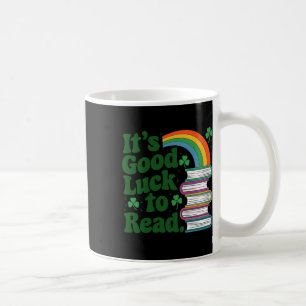 Caneca De Café É Boa Sorte Ler Dia De São Patrício Professor Bibl