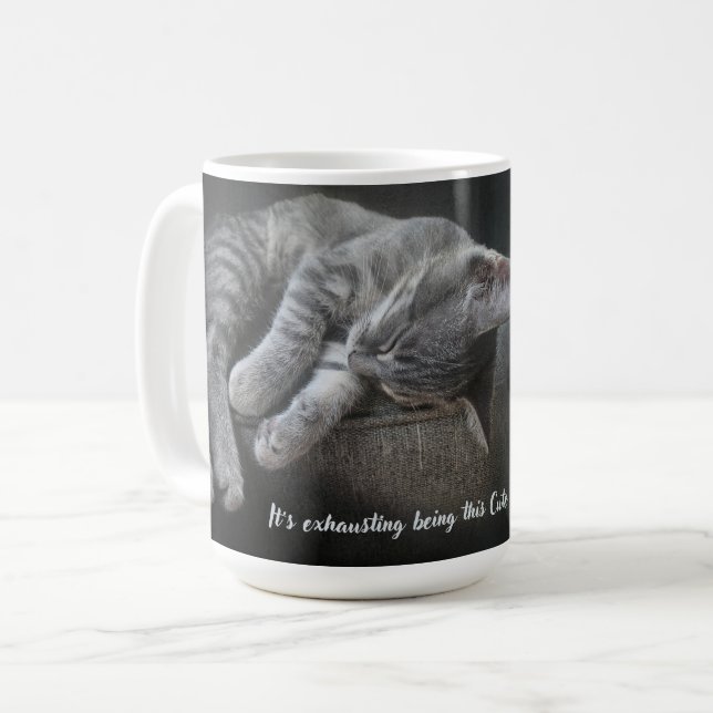 Caneca De Café É cansativo ser tão fofo (Frente Esquerda)