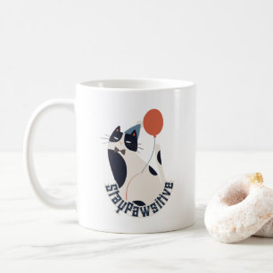 Caneca de Café e Chá Celebração do Gato Smoking