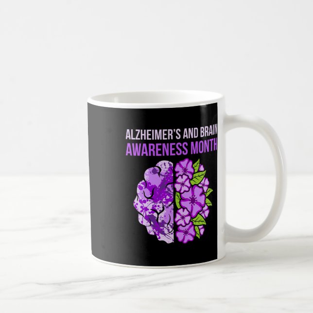 Caneca De Café E Consciência Cerebral Mês Fita Roxa (Direita)