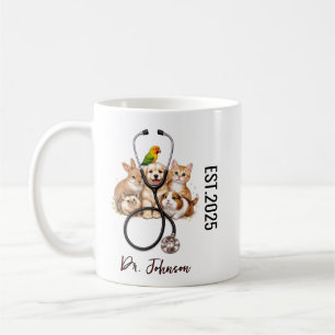 Caneca De Café É Dr. Na Verdade Animais   Dia do Médico Divertido