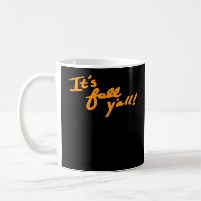 Caneca De Café É Estilo estético simples "Y'all" (Esquerda)